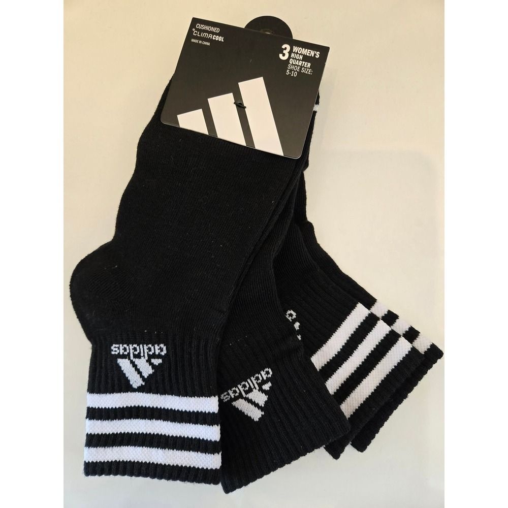 S:9 Adidas High Quarter Socks
